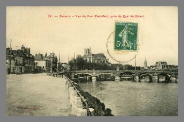 1 vue - 56. Vue du Pont Paul-Bert, prise du quai Bâtard (ouvre la visionneuse)