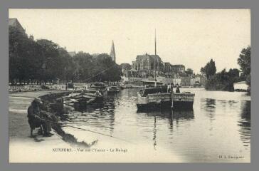 1 vue - Auxerre. Vue sur l\'Yonne – Le Halage (ouvre la visionneuse)
