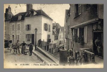 1 vue - 74. Auxerre. Vieilles Maisons rue de l\'Yonne (ouvre la visionneuse)