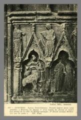 1 vue - 233. Auxerre. Eglise Saint-Étienne. Portail latéral droit (côté gauche) : \' Histoire de David \' (ouvre la visionneuse)