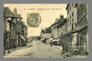1 vue - 64. Auxerre. Entrée de la ville, rue du Pont (ouvre la visionneuse)