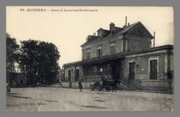 1 vue - 69. Auxerre. Gare d\'Auxerre St-Gervais (ouvre la visionneuse)