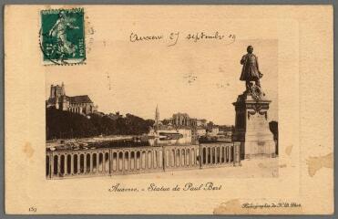 1 vue - Auxerre. Statue de Paul Bert. (ouvre la visionneuse)