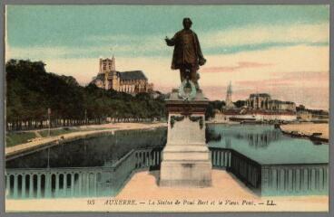 1 vue - 93. La statue de Paul Bert et le vieux pont. (ouvre la visionneuse)