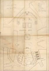 1 vue - Projet de réaménagement de la place du marché et du quartier de l’hôtel de ville par Maurice Yver. (ouvre la visionneuse)