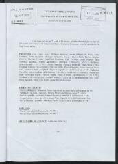 1 vue - Liste des présents et absents à la séance du 2 avril 2001 (ouvre la visionneuse)