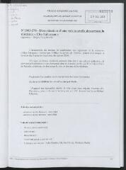 2 vues - 2003-270 Dénomination d\'une voie nouvelle desservant la résidence « Clos Fabureau » (rue Jacqueline Auriol) (ouvre la visionneuse)