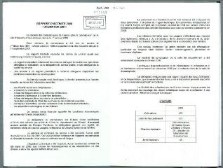 7 vues - 2007-177 Crématorium – délégation de service public – rapport annuel d\'activité 2006 de la société des Crématoriums de France (ouvre la visionneuse)