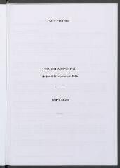 1 vue - Compte-rendu de la séance du 14 septembre 2006 (ouvre la visionneuse)