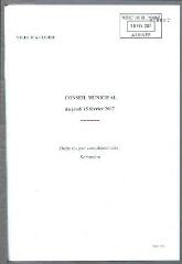 2 vues - Ordre du jour complémentaire de la séance du 15 février 2007 : sommaire (ouvre la visionneuse)