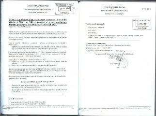 1 vue - 2007-4 Création d\'un accès pour personnes à mobilité réduite à l\'hôtel de ville – avenant n° 1 aux marchés de travaux passés avec la Technique Moderne et AGE (ouvre la visionneuse)