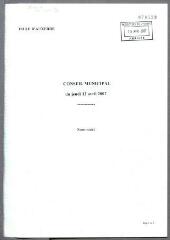 3 vues - Sommaire de la séance du 12 avril 2007 (ouvre la visionneuse)