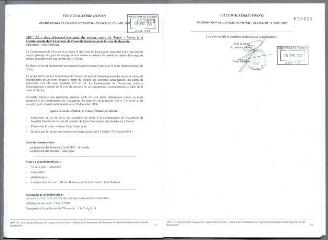 1 vue - 2007-32 Aire d\'accueil des gens du voyage route de Toucy – vente à la Communauté de l\'Auxerrois de l\'assiette foncière pour la voie de desserte (ouvre la visionneuse)
