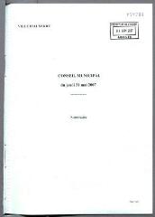 3 vues - Sommaire de la séance du 31 mai 2007 (ouvre la visionneuse)