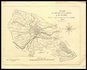 1 vue - « Plan du territoire de la commune d\'Auxerre : réduction d\'après le cadastre par Emile Bouché, 1905 », échelle 1:4000e. (ouvre la visionneuse)