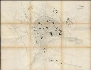 1 vue - « Plan d\'Auxerre et de ses abords dressé en 1878 par l\'architecte-voyer F. Moreau, échelle de 1 à 25:000e , lithographie Gallot à Auxerre » (ouvre la visionneuse)