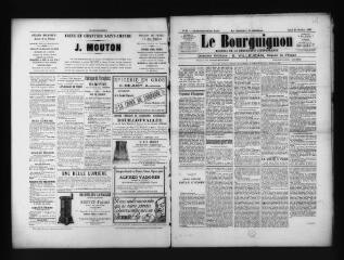 3 vues  - Le Bourguignon : journal de la démocratie indépendante, n° 83, jeudi 13 octobre 1898 (ouvre la visionneuse)