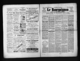 4 vues  - Le Bourguignon : journal de la démocratie indépendante, n° 85, mardi 18 octobre 1898 (ouvre la visionneuse)