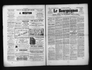3 vues  - Le Bourguignon : journal de la démocratie indépendante, n° 86, jeudi 20 octobre 1898 (ouvre la visionneuse)