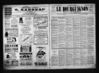 3 vues  - Le Bourguignon : journal de la démocratie radicale, n° 95, dimanche 6 novembre 1898 (ouvre la visionneuse)