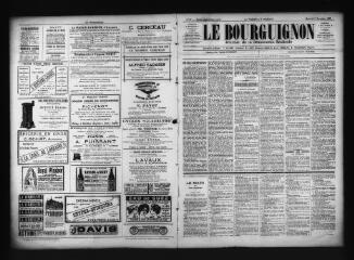 3 vues  - Le Bourguignon : journal de la démocratie radicale, n° 97, mercredi 9 novembre 1898 (ouvre la visionneuse)