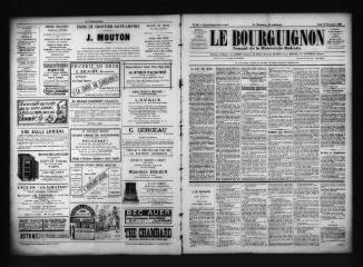 3 vues  - Le Bourguignon : journal de la démocratie radicale, n° 98, jeudi 10 novembre 1898 (ouvre la visionneuse)