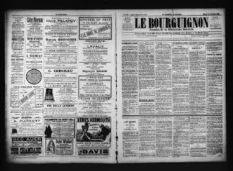 3 vues  - Le Bourguignon : journal de la démocratie radicale, n° 100, samedi 12 novembre 1898 (ouvre la visionneuse)