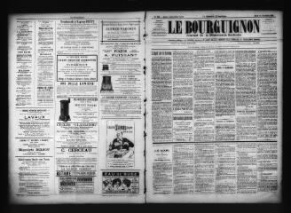 3 vues  - Le Bourguignon : journal de la démocratie radicale, n° 102, mardi 15 novembre 1898 (ouvre la visionneuse)