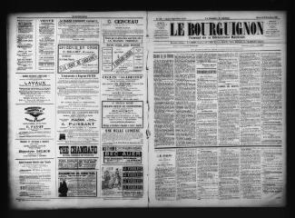 3 vues  - Le Bourguignon : journal de la démocratie radicale, n° 103, mercredi 16 novembre 1898 (ouvre la visionneuse)