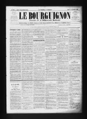 3 vues  - Le Bourguignon : journal de la démocratie radicale, n° 104, jeudi 17 novembre 1898 (ouvre la visionneuse)