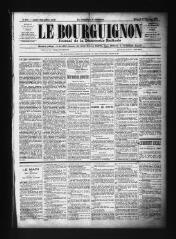 3 vues  - Le Bourguignon : journal de la démocratie radicale, n° 109, mercredi 23 novembre 1898 (ouvre la visionneuse)