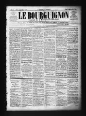 3 vues  - Le Bourguignon : journal de la démocratie radicale, n° 114, mardi 29 novembre 1898 (ouvre la visionneuse)