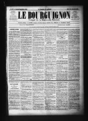 3 vues  - Le Bourguignon : journal de la démocratie radicale, n° 137, mardi 27 décembre 1898 (ouvre la visionneuse)