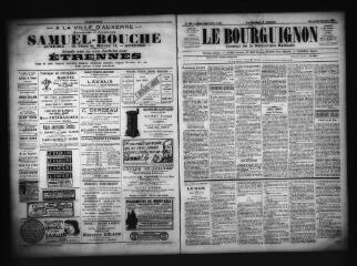 3 vues  - Le Bourguignon : journal de la démocratie radicale, n° 138, mercredi 28 décembre 1898 (ouvre la visionneuse)