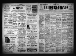 3 vues  - Le Bourguignon : journal de la démocratie radicale, n° 139, jeudi 29 décembre 1898 (ouvre la visionneuse)