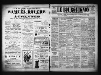 3 vues  - Le Bourguignon : journal de la démocratie radicale, n° 141, samedi 31 décembre 1898 (ouvre la visionneuse)