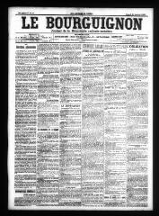 4 vues - Le Bourguignon : journal de la démocratie radicale-socialiste, n° 22, samedi 26 janvier 1907 (ouvre la visionneuse)