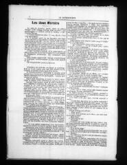 8 vues  - Le Bourguignon : journal de la démocratie radicale-socialiste, n° 101 supplément, samedi 8 février 1908 (ouvre la visionneuse)