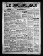 4 vues - Le Bourguignon : journal de la démocratie radicale-socialiste, n° 217, jeudi 17 septembre 1908 (ouvre la visionneuse)