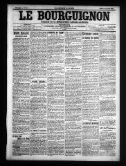 4 vues - Le Bourguignon : journal de la démocratie radicale-socialiste, n° 247, jeudi 22 octobre 1908 (ouvre la visionneuse)
