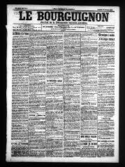 4 vues - Le Bourguignon : journal de la démocratie radicale-socialiste, n° 242, samedi 16 octobre 1909 (ouvre la visionneuse)