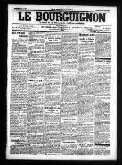 4 vues - Le Bourguignon : journal de la démocratie radicale-socialiste, n° 252, jeudi 28 octobre 1909 (ouvre la visionneuse)