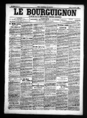 4 vues - Le Bourguignon : journal de la démocratie radicale-socialiste, n° 281, jeudi 2 décembre 1909 (ouvre la visionneuse)
