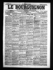 4 vues - Le Bourguignon : journal de la démocratie radicale-socialiste, n° 49, dimanche 27 février 1910 (ouvre la visionneuse)