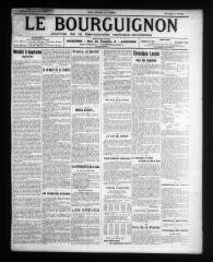 4 vues - Le Bourguignon : journal de la démocratie radicale-socialiste, n° 222, vendredi 23 septembre 1910 (ouvre la visionneuse)