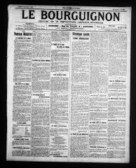 4 vues - Le Bourguignon : journal de la démocratie radicale-socialiste, n° 256, jeudi 3 novembre 1910 (ouvre la visionneuse)