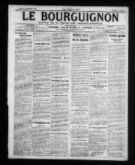 4 vues - Le Bourguignon : journal de la démocratie radicale-socialiste, n° 305, vendredi 30 décembre 1910 (ouvre la visionneuse)