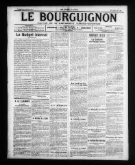 4 vues - Le Bourguignon : journal de la démocratie radicale-socialiste, n° 41, vendredi 17 février 1911 (ouvre la visionneuse)