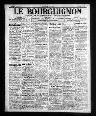 4 vues - Le Bourguignon : journal de la démocratie radicale-socialiste, n° 49, lundi 27 février 1911 (ouvre la visionneuse)
