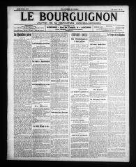 4 vues - Le Bourguignon : journal de la démocratie radicale-socialiste, n° 58, jeudi 9 mars 1911 (ouvre la visionneuse)
